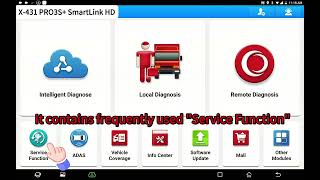 LAUNCH X431 PRO3S SmartLink HD  Service Function [upl. by Edan]