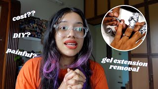 how to remove gel nail extensions  process amp FAQs [upl. by Burdett]