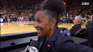 Lynette Woodard interview during Ohio State vs Iowa [upl. by Perla]