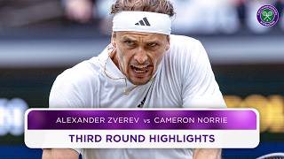 An incredible ending  Alexander Zverev vs Cameron Norrie  Highlights  Wimbledon 2024 [upl. by Awjan]