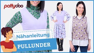 Pullunder  Slipover selber nähen  Nähanleitung für das Herbst Must Have mit VAusschnitt 🍂🤩 [upl. by Cocks211]