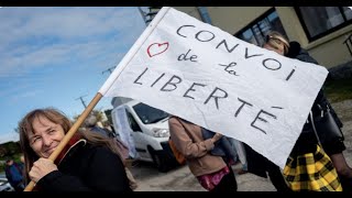 Convois de la liberté  7 200 policiers et gendarmes mobilisés en ÎledeFrance [upl. by Annauqal623]