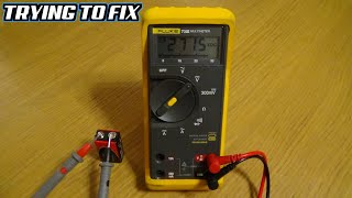 Trying to FIX a FLUKE 73 MULTIMETER which Measures 9V as 3000V [upl. by Harriott]