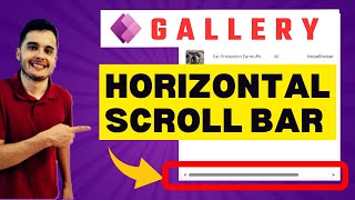 Horizontal scrolbar in Power Apps gallery [upl. by Yendys]