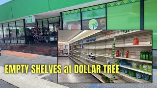 EMPTY SHELVES at DOLLAR TREE ITS SAD [upl. by Jori358]