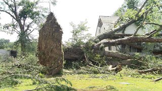 Possible Tornado Damage In Forestville New York [upl. by Salchunas]