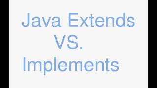 Java extends vs implements fastest tutorial on the internet [upl. by Eelarac]