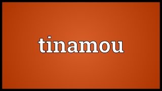 Tinamou Meaning [upl. by Ternan264]