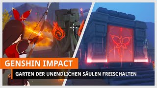 Genshin Impact Garten der unendlichen Säulen freischalten [upl. by Sualokcin]