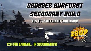 World of Warships Grosser Kurfurst Secondary Build Commander Skills [upl. by Recneps632]