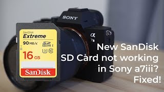 New SanDisk SD Card not working in Sony a7iii Fixed [upl. by Olsen246]