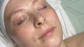 Classic Facial  Full Steps  Dermalogica Products  Esthetician Student [upl. by Kulsrud]