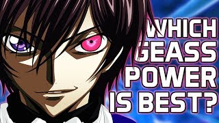 Which Geass Power Is Best  Code Geass [upl. by Naggem]