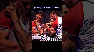 👑 Prime Denis vs Oleg zhokh left hand match 🥶🔥 shorts armwrestling deniscyplenkov strength edit [upl. by Oira]