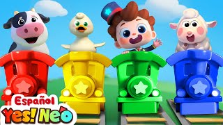 Animales en el Chu Chu Tren  Yes Neo  Canciones Infantiles  BabyBus en Español [upl. by Rehotsirk]