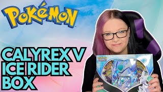 OPENING POKEMON CALYREX V  ICE RIDER COLLECTION BOX [upl. by Holder]