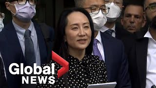 Huawei CFO Meng Wanzhou speaks after being released amid US plea deal [upl. by Elicul977]