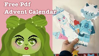 Free PDF Advent Calendar  Download in the Community Tab DIY [upl. by Ailekat]