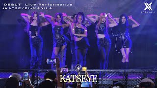 AXIA LIVE KATSEYE 캣츠아이 DEBUT 091824 Live Performance Fancam  Market Market KATSEYEinMANILA [upl. by Enawtna]