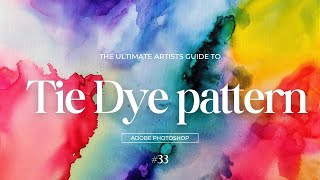 How to Create a Tie  Dye Pattern in Adobe photoshop  textile digital print [upl. by Loleta]