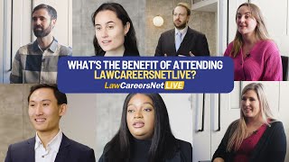 Whats the benefit of attending LawCareersNetLIVE [upl. by Suivatra]