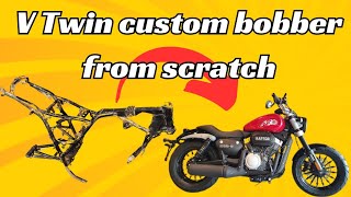 Custom V Twin bobber from scratch  Episode 01 [upl. by Tarabar]