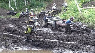 ATV Race in mud forest  4WD  Klaperjaht 2017 [upl. by Erdried]