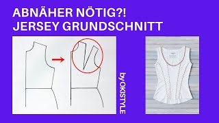 Abnäher hinzufügen  Jersey Grundschnitt [upl. by Northrop]