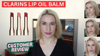 CLARINS Lip Oil Balm Review amp Try On [upl. by Acilef]