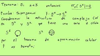 Algunos grupos de homotopía de las esferasTeoría de homotopía25 [upl. by Alyag407]