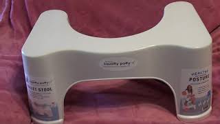 SQUATTY POTTY TOILET STOOL REVIEW POOP POOP [upl. by Odrawde]