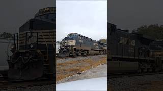 Very Unique Horn Blast What quotPower Strollquot Norfolk Southern 4555  27a rider22 [upl. by Janifer]