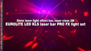 EUROLITE LED KLS Laser Bar PRO FX Light Set [upl. by Meir]