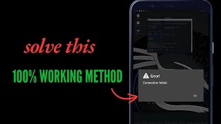 how to solve the nethunter vnc connection failed error  blackbirdtechbd [upl. by Hale]