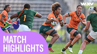 Wallaroos win in Cape Town 🤯  South Africa v Australia  Highlights  WXV 2 [upl. by Attiuqram190]