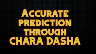 Accurate prediction through CHARA DASHA [upl. by Neelhtac734]