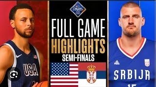 USA vs Serbia full highlights  Currys historic game [upl. by Ennovart]