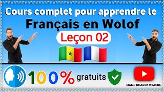 Cours complet pour apprendre le français larabe et langlais en Wolof Leçon N°02 CoursDeLangues [upl. by Kirtley635]