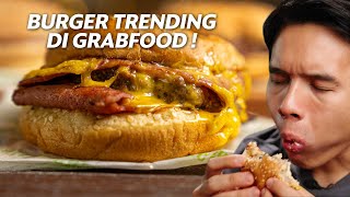 BURGER INI TRENDING DI GRABFOOD  KUALITASNYA GIMANA YA  LAYAK TRENDING [upl. by Muraida]