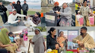 INDIAN PARENTS FIRST TIME DRIVING BOAT  PEHLI VAAR LAYE EVE DE KAPDE FROM CROWN  INDER amp KIRAT [upl. by Chandler257]