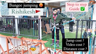 BUNGEE JUMPING IN RISHIKESH 🇮🇳🥶 HIGHEST JUMPING POINT IN INDIA 🇮🇳❤️‍🔥 [upl. by Paucker]