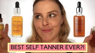 BEST SELF TANNER FOR PALE SKIN  TAN LUXE SELFTAN DROPS REVIEW [upl. by Raviv11]