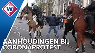 Politie aangevallen na demonstratie Den Haag  OMROEP WEST [upl. by Anaert89]