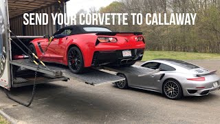 C7 Performance upgrades send your Corvette to Callaway Cars for Z06 Grand Sport and Stingray mods [upl. by Hpeseoj]