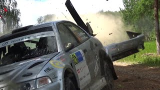 WRC Rally Estonia 2023 DAY2 Incl evo crash into camera after bad jump [upl. by Anitnelav]