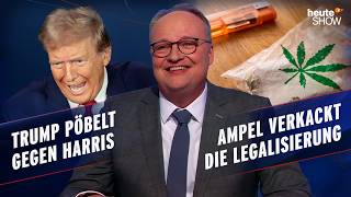 Ein Monat bis zur Wahl Wie will Trump die Frauen überzeugen  heuteshow vom 04102024 [upl. by Greysun]