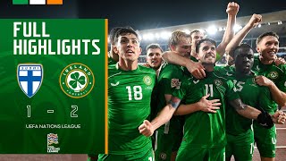 HIGHLIGHTS  Finland 12 Ireland  UEFA Nations League [upl. by Scales]