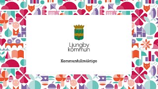 Kommunfullmäktige  Ljungby kommun 18 November [upl. by Sharl]