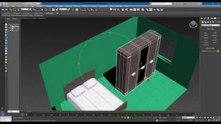 Расположение объектов в 3DS Max 2016 Спальня Урок №10 [upl. by Rudwik]