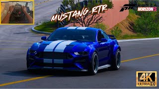 Forza Horizon 5  Ford Mustang RTR  Logitech G29 Steering Wheel Gameplay In 4K [upl. by Gurl162]